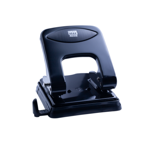 Дырокол металлический BUROMAX, 40 листов, черный