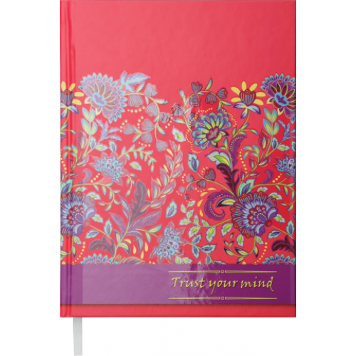 Ежедневник недатированный ETHNO, A5, коралловый