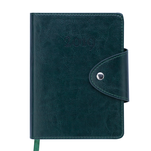 Ежедневник датированный 2019 BUSINESS, A6, зеленый