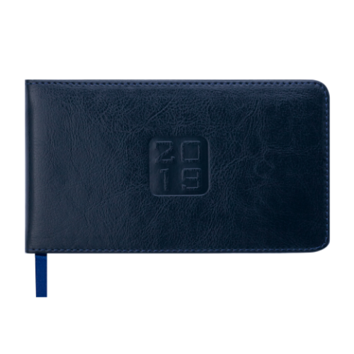 Еженедельник карманный датированный 2019 BRAVO, 136 стр., синий