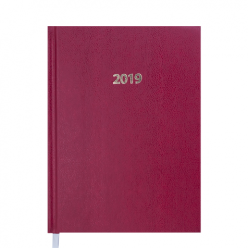 Ежедневник датированный 2019 STRONG, A5, бордовый