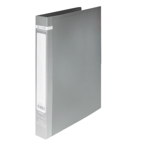 Папка на 2-х кольцах А4 JOBMAX, ширина торца 25 мм, серый