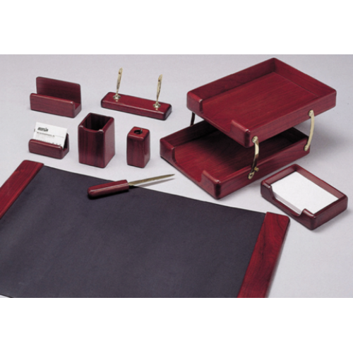 Набор настольный из натурального дерева, 9 предметов, светлый дуб