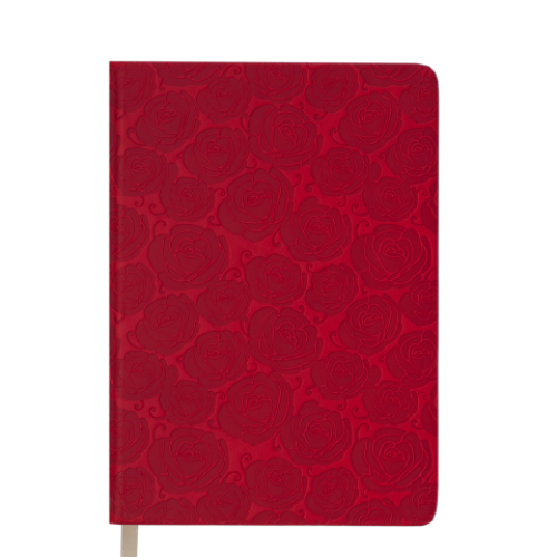Ежедневник недатированный FLEUR, A6, 288 стр., красный