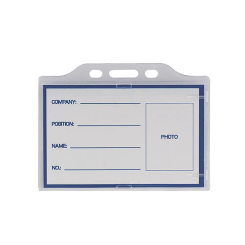 Идентификатор горизонтальный, 91х68мм, акрил