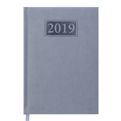 Ежедневник датированный 2019 GENTLE (Torino), A5, серый