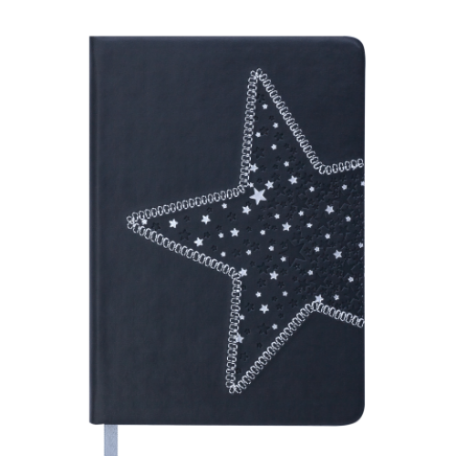 Ежедневник недатированный STELLA, A6, 288 стр., черный