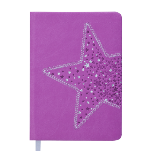 Ежедневник датированный 2019 STELLA, A6, 336 стр., фиолетовый