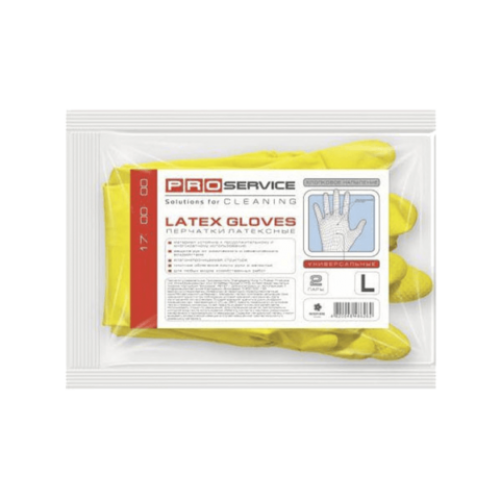 PRO service перчатки латексные прочные универсал L, 2 пары