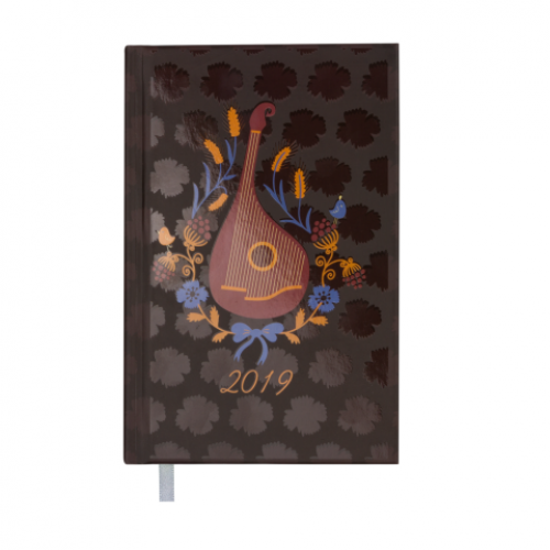Ежедневник датированный 2019 UKRAINE, A6, 336 стр., св.-коричневый