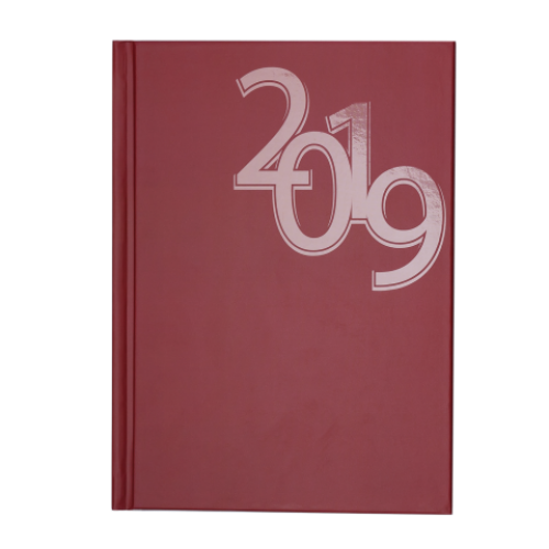 Ежедневник датированный 2019 OFFICE, A5, красный