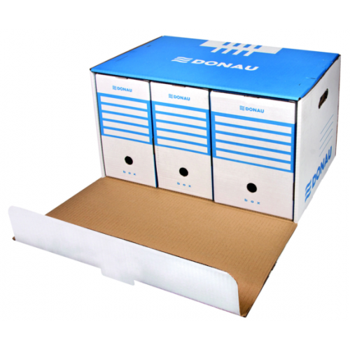 Короб для архивных боксов "Front" DONAU, синий
