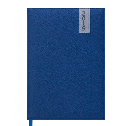 Ежедневник датированный 2019 VERTICAL, A5, 336 стр. синий