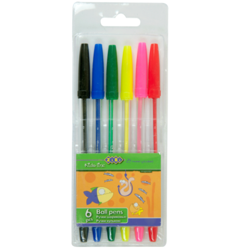 Набор из 6-х шариковых ручек (ZB.2011), блистер