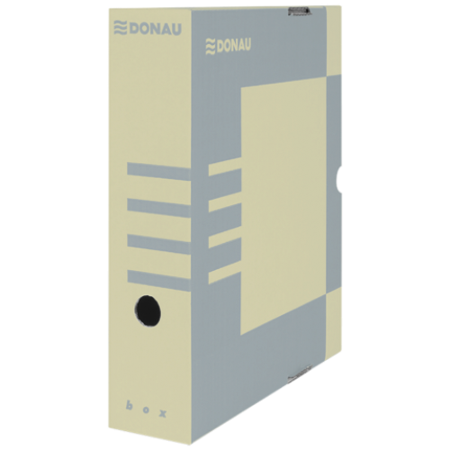 Бокс для архивации документов, 80 мм, DONAU, крафт