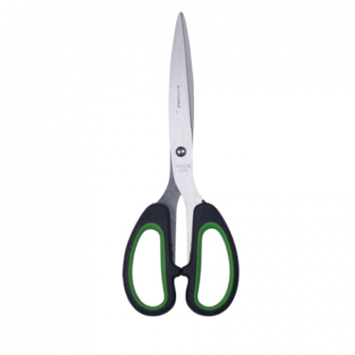 Ножницы офисные "JOBMAX" BUROMAX, 163 мм, зеленые вставки