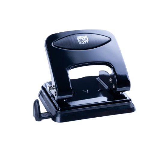 Дырокол металлический BUROMAX, 30 листов, черный