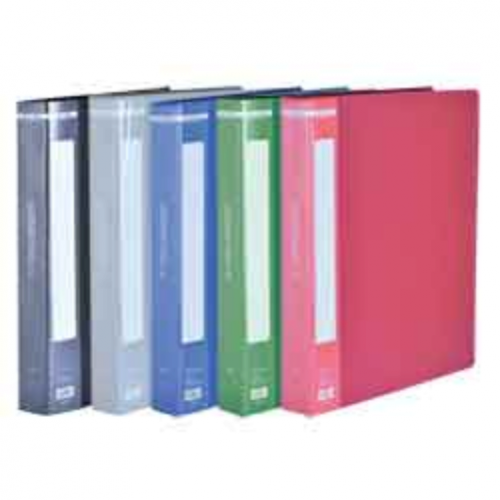 Папка пластиковая c 60 файлами А4, зеленый