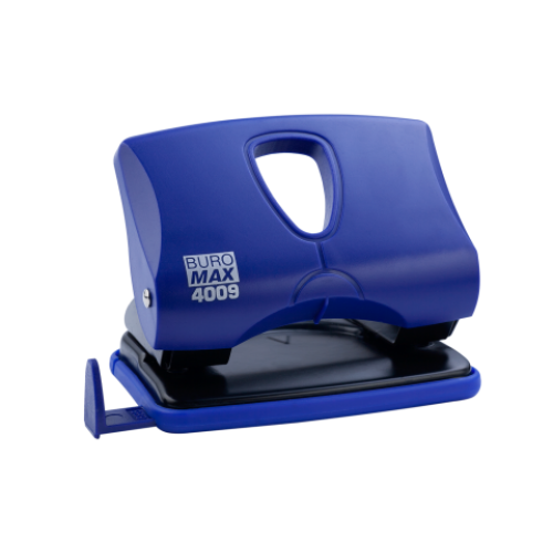 Дырокол пластиковый BUROMAX, 20 листов, синий