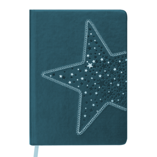 Ежедневник недатированный STELLA, A5, 288 стр., т.-бирюзовый