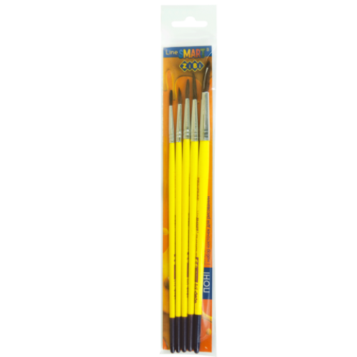 Набор из 5-и кистей Пони круглая 1, 3, 5, 7, 10