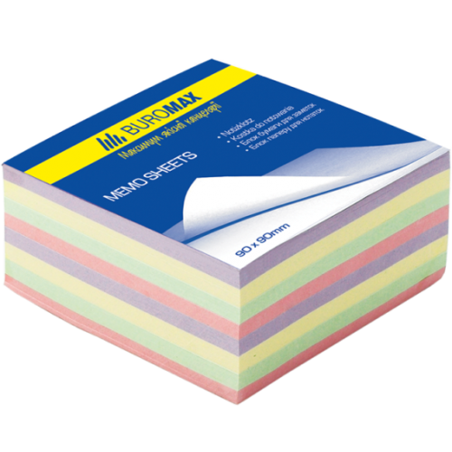 Блок бумаги ДЕКОР 90х90х40мм, не склеенный