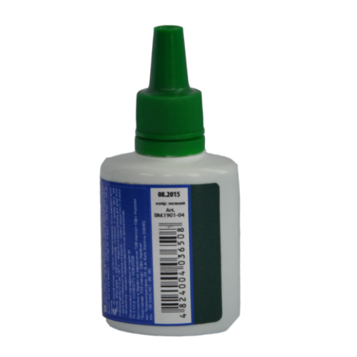 Краска штемпельная 30мл, зеленый