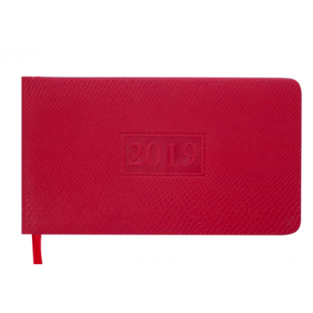 Еженедельник карманный датированный 2019 AMAZONIA, 136 стр., красный