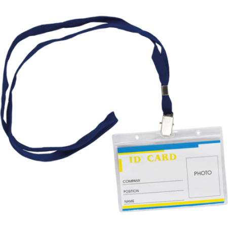 Идентификатор горизонтальный, 110х80мм, шнурк