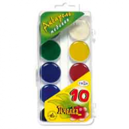 Акварель "Пчелка", 10 цветов