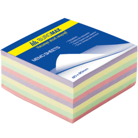 Блок бумаги ДЕКОР 80х80х30мм, не склеенный